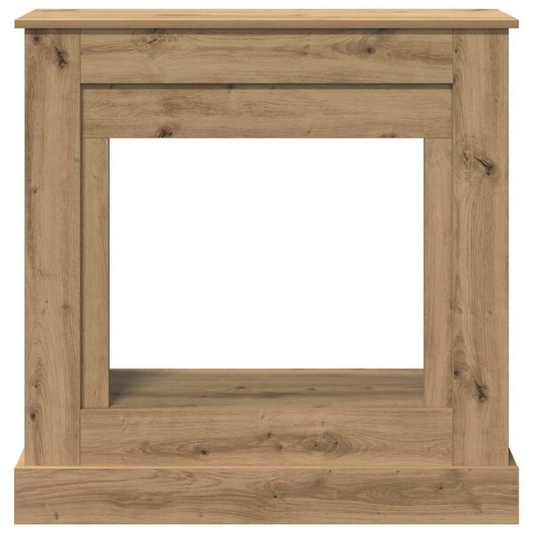 vidaXL Kaminumrandung Artisan-Eiche 90x30x90 cm Holzwerkstoff