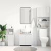 vidaXL Badezimmerschrank Hochglanz-Wei&szlig; 60x33x61 cm Holzwerkstoff