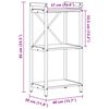 vidaXL B&uuml;cherregal Altholz 40 x 30 x 85 cm Holzwerkstoff