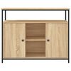 vidaXL Sideboard Sonoma-Eiche 100 x 35 x 80 cm Holzwerkstoff