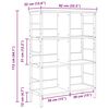 vidaXL B&uuml;cherregal Artisan-Eiche 82 x 32 x 112 cm Holzwerkstoff