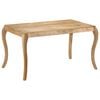 vidaXL Esstisch 135&times;75&times;76 cm Massivholz Mango