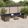 vidaXL 11-tlg. Garten-Sofagarnitur Kiefernholz Impr&auml;gniert