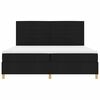 vidaXL Boxspringbett mit Matratze Schwarz 200 x 200 cm Stoff