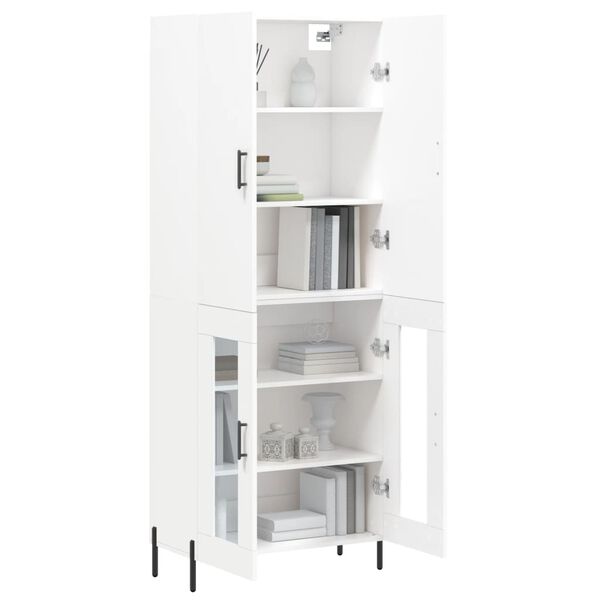 vidaXL Highboard Wei&szlig; 69,5x34x180 cm Holzwerkstoff