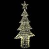 vidaXL Weihnachtsbaum mit 240 LEDs Warmwei&szlig; 180 cm Acryl