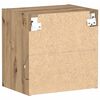 vidaXL Schwimmendes Regal mit LED-Licht 2 pcs Braun 40 x 28,5 x 40 cm