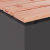 vidaXL Gartenbank Schwarz 80 x 40 x 43 cm