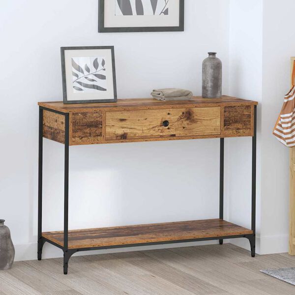 vidaXL Konsolentisch Altholz 100 x 34.5 x 75 cm Holzwerkstoff