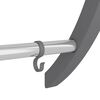 vidaXL Handtuchhalter mit Haken Silbern 56x16x72 cm Aluminium