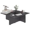 vidaXL Couchtisch Hochglanz-Grau 79,5x79,5x30 cm Holzwerkstoff
