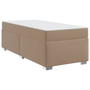 vidaXL Bettrahmen Cappuccino 90 x 200 cm PVC
