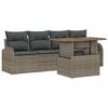 vidaXL Garten-Sofa-Set 5 stk. Grau