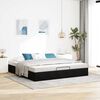 vidaXL Ottoman-Bett ohne Matratze Schwarz 200x200 cm Samt