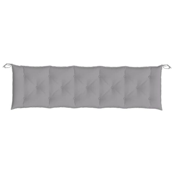 vidaXL Gartenbank-Auflage Grau 180x50x7 cm Oxford-Gewebe