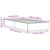 vidaXL Ottoman Bettgestell Wachsbraun 80 x 200 cm Massives Kiefernholz