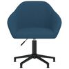 vidaXL Esszimmerst&uuml;hle 2 Stk. Drehbar Blau Samt