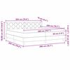 vidaXL Boxspringbett mit Matratze Dunkelbraun 200 x 200 cm Polyester