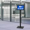 vidaXL Podest-Posterst&auml;nder Silber A4 PVC und Gusseisen