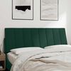 vidaXL Kopfteil-Kissen "Hanko" Dunkelgr&uuml;n 140 cm Samt