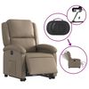 vidaXL Relaxsessel mit Aufstehhilfe Elektrisch Cappuccino Kunstleder