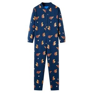 vidaXL Kinder-Schlafanzug Einteiler Jeansblau 92
