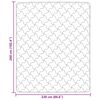 vidaXL Ganzjahresbettdecke Gepolstert Anthrazit 220 x 260 cm