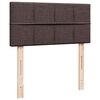 vidaXL Ottoman-Bett mit Matratze Dunkelbraun 90x200 cm Stoff