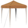 vidaXL Pop-up Partyzelt 195 x 195 x 245 cm Beige Oxford-Stoff