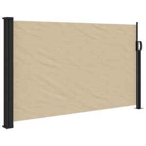 vidaXL Seitenmarkise Ausziehbar Beige 117x300 cm