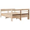 vidaXL Massivholzbett ohne Matratze 135x190 cm Kiefernholz