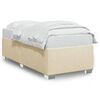 vidaXL Bettgestell ohne Matratze Creme 80x200 cm Stoff