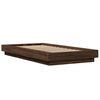 vidaXL Bettgestell Braun Eichen-Optik 90x190 cm Holzwerkstoff
