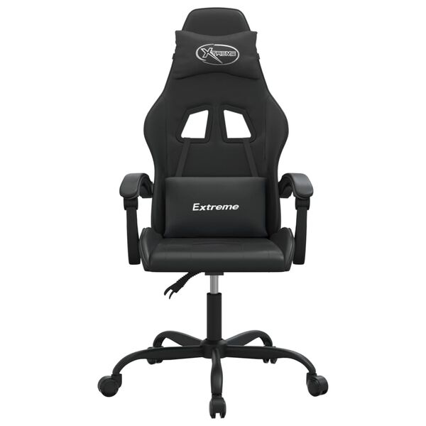 vidaXL Gaming-Stuhl Schwarz Kunstleder