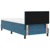 vidaXL Boxspringbett mit Matratze Dunkelblau 80 x 200 cm Samt
