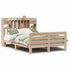 vidaXL Massivholzbett mit Regal ohne Matratze 140x200 cm Kiefernholz