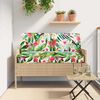 vidaXL Kissenset Floral 3 pcs Mehrfarbig Oxford-Stoff