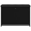 vidaXL Schuhbank mit Klappe Schwarz 82x32x56 cm