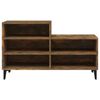 vidaXL Schuhregal R&auml;uchereiche 102x36x60 cm Holzwerkstoff