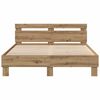 vidaXL Bettgestell Artisan-Eiche 150 x 200 cm Holzwerkstoff