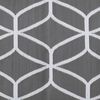 vidaXL Outdoor-Teppich Geometrisch ARAKIL Grau und Wei&szlig; 500 x 250 cm