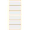 vidaXL Schiebetür Golden 90x205 cm ESG-Klarglas und Aluminium