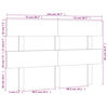 vidaXL Kopfteil Grau 144x3x81 cm Massivholz Kiefer