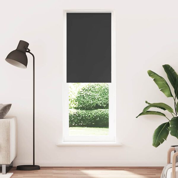 vidaXL Verdunkelungsrollo Schwarz 70x210 cm Stoffbreite 65,7 cm
