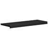 vidaXL Fensterbank Schwarz mit Holzmaserung 100 x 35 x 4,5 cm PVC