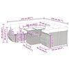 vidaXL 9-tlg. Garten-Sofagarnitur mit Kissen Beige Poly Rattan