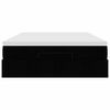 vidaXL Ottoman-Bett mit Matratze Schwarz 140x190 cm Stoff