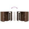 vidaXL Holzschrank mit Speicher Braun Eichen-Optik 88,5 x 30,5 x 73 cm