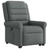 vidaXL Relaxsessel mit Aufstehhilfe Dunkelgrau Stoff