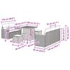 vidaXL Gartensofa-set 8 pcs Schwarz Poly-Rattan